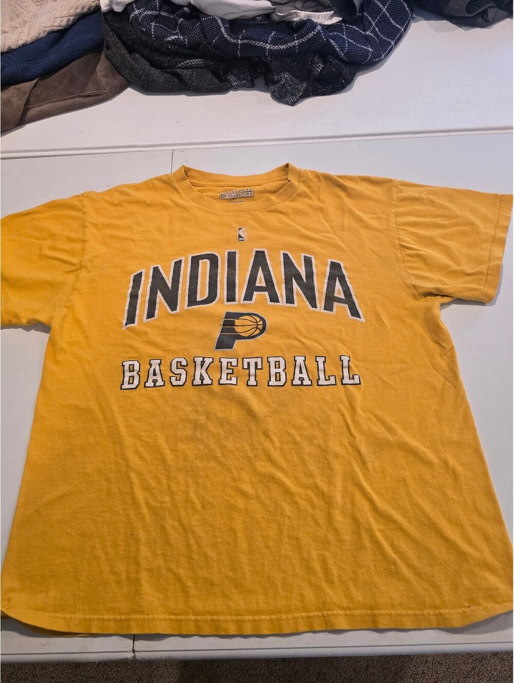 Indiana Basketball Hibbert #55 Yellow T-Shirt